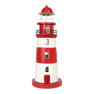 FARO MARINERO DECORATIVO ELECTRIFICADO DE HOJALATA  ALTURA 49 CM