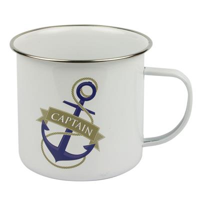 TAZA PORCELANA CAPITÁN               METAL RECUBIERTO PORCELANA