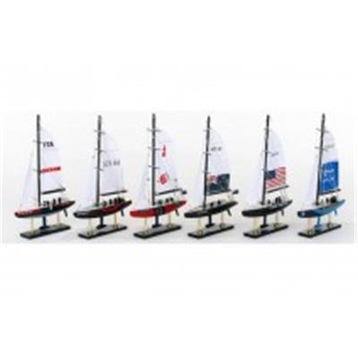 MAQUETA VELERO COLECCIÓN COPA AMÉRICA MINI 16 X 33 X 3,3 CM. Precio unitario