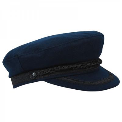 GORRA MARINERA AZUL MARINO DE PAÑO