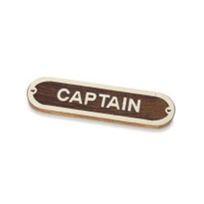 PLACA DECORATIVA CAPTAIN        MEDIDAS 20 CM X 5 CM X 1 CM