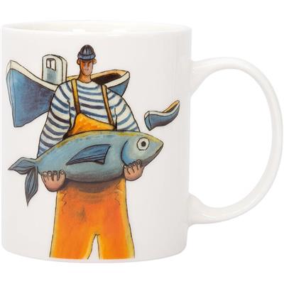 TAZA PESCADOR                             MEDIDAS: 8 CM DIÁMETRO x 9,5 CM ALTURA 