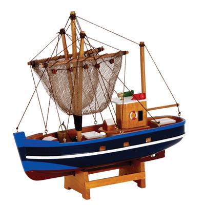 MAQUETA BARCO DE PESCA. MEDIDAS: 25 CMS.