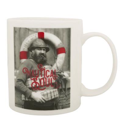 TAZA PESCADOR SALVAVIDAS                  Medidas: Diámetro 8 cm. Altura 9,5 cm