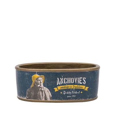 LATA DE "ANCHOVIES". Medidas: 20 CM x 7,5 CM