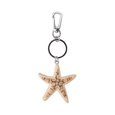 LLAVERO ESTRELLA DE MAR DE MADERA