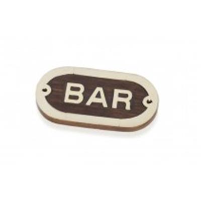 PLACA DECORATIVA BAR                      MEDIDAS:5,00 CM x 10,00 CM x 1,00 CM