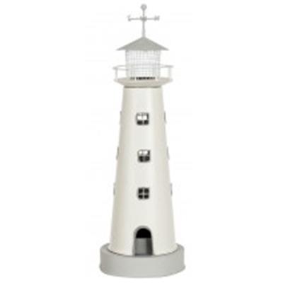 FARO MARINERO DECORATIVO. COLOR BLANCO. Altura 25,40 cm