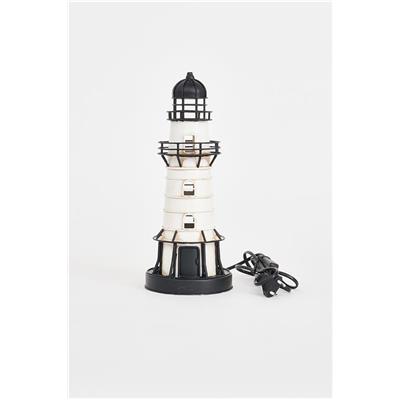 FARO METAL CON LED. DIÁMETRO 13 CM ALTURA 32 CM