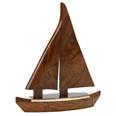 MAQUETA VELERO SAILBOAT DE MADERA         23 X 18 CM